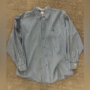 Men’s XL Brooks Brothers 346 the original polo shirt, blue, and white check